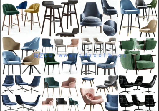 3DSKY椅子3Dmax模型(图4) 500套3DSKY椅子3Dmax模型(图3)