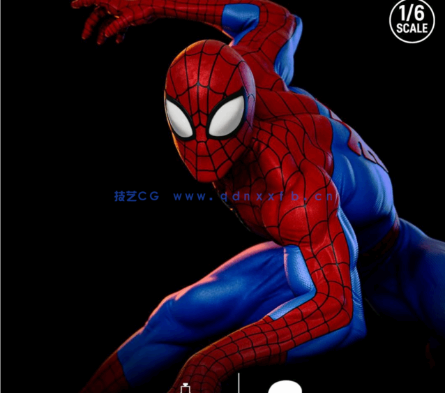 [3D打印人物] 经典蜘蛛侠Spider Man漫威角色雕刻手办3D打印模型(图1)