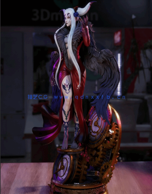 [3D打印人物] 时间魔女Ultimecia《最终幻想8》游戏角色雕刻手办3D打印模型(图3)