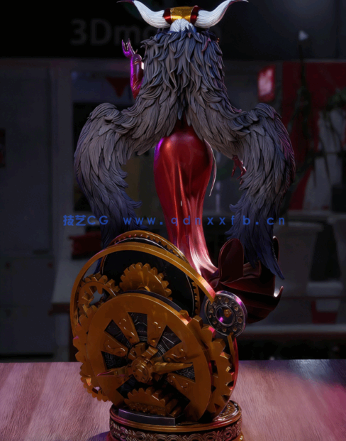 [3D打印人物] 时间魔女Ultimecia《最终幻想8》游戏角色雕刻手办3D打印模型(图4)