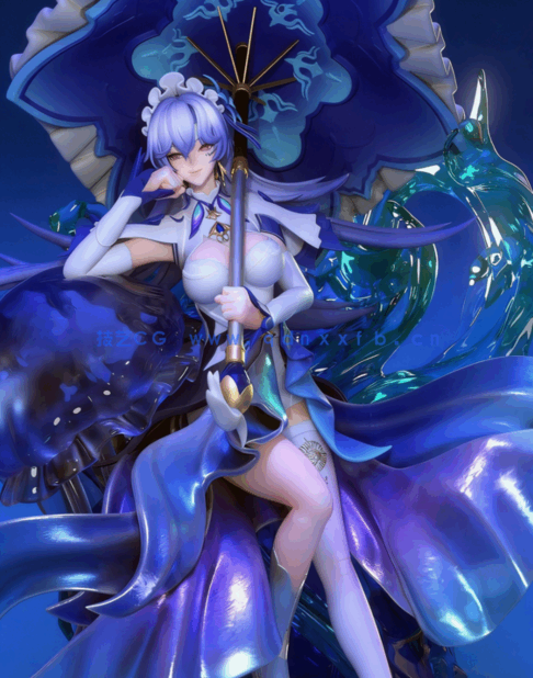 [3D打印人物] 坎特蕾拉·翡萨烈Cantarella《鸣潮》游戏角色雕刻手办3D打印模(图2)