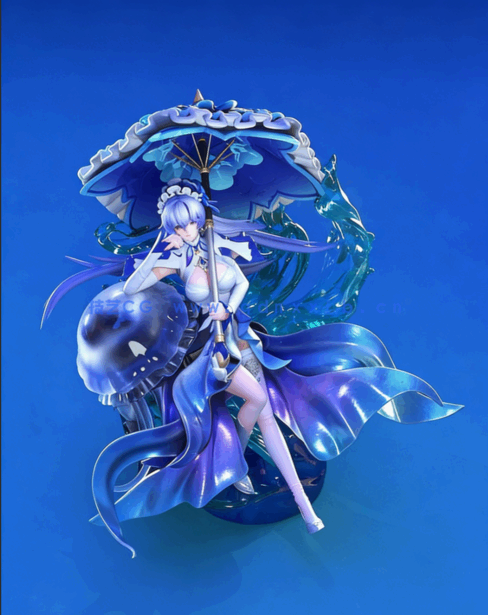 [3D打印人物] 坎特蕾拉·翡萨烈Cantarella《鸣潮》游戏角色雕刻手办3D打印模(图3)