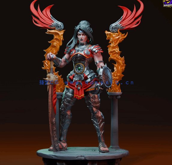 [3D打印人物] 复仇女神Nemesis《哈迪斯2》游戏角色雕刻手办3D打印模型(图2)