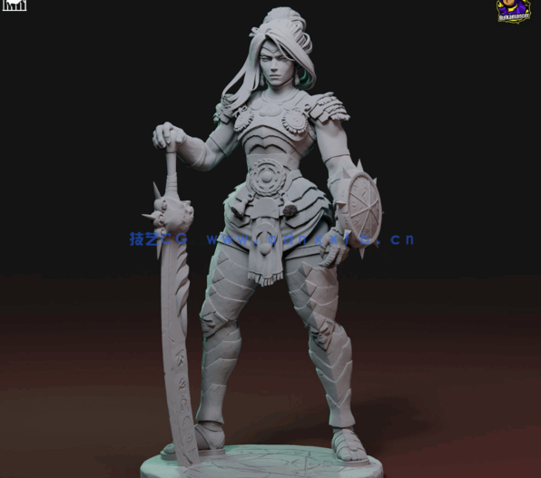 [3D打印人物] 复仇女神Nemesis《哈迪斯2》游戏角色雕刻手办3D打印模型(图4)