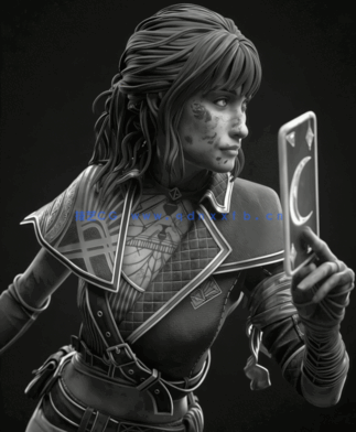 [3D打印人物] 熙艾尔Sciel《光与影：33号远征队》游戏角色雕刻手办3D打印(图5)