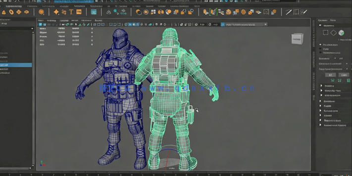 ZBrush 3A级游戏角色完整制作工作流视频教程(图2) ZBrush 3A级游戏角色完整制作工作流视频教程(图2)