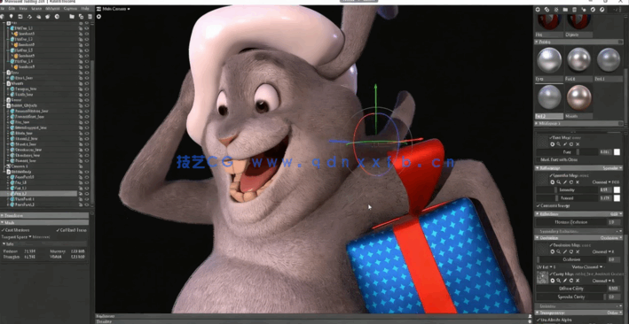 ZBrush与Maya Substance逼真角色毛皮制作视频教程(图5) ZBrush与Maya Substance逼真角色毛皮制作视频教程(图5)