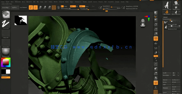 Zbrush模块化雕刻角色3D打印模型视频教程(图2) Zbrush模块化雕刻角色3D打印模型视频教程(图2)