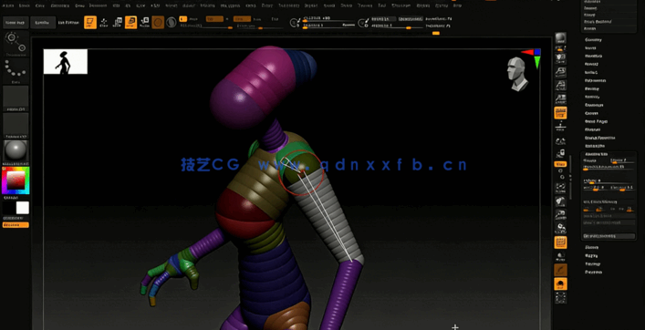ZBrush雕刻建模核心工作流程大师级视频教程(图2) ZBrush雕刻建模核心工作流程大师级视频教程(图2)