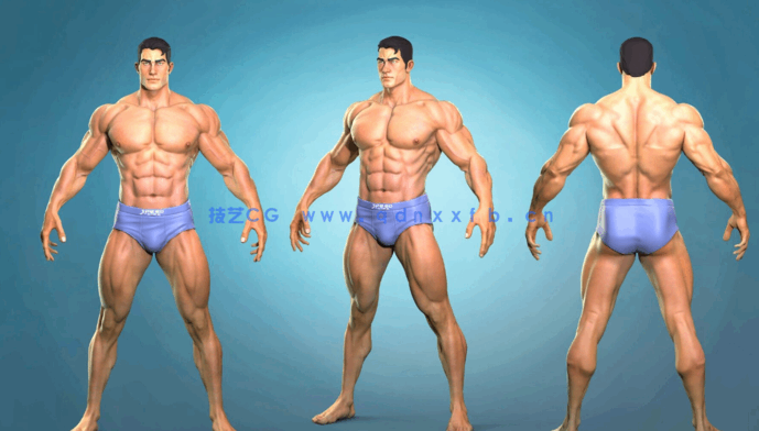 Zbrush超人人体解剖学完整制作流程视频教程 (图2) Zbrush超人人体解剖学完整制作流程视频教程 (图2)