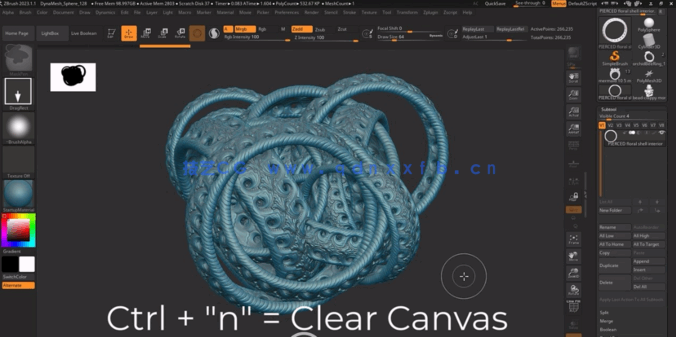 Zbrush珠宝设计雕刻技术训练视频教程(图3) Zbrush珠宝设计雕刻技术训练视频教程(图3)