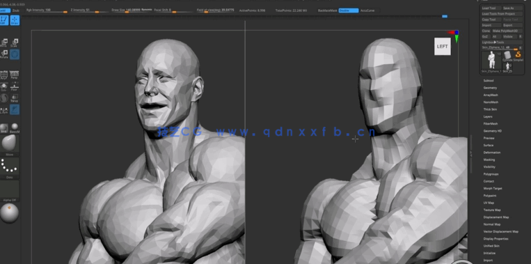 ZBrush健美运动员肌肉结构解剖雕刻技术视频教程 (图1) ZBrush健美运动员肌肉结构解剖雕刻技术视频教程 (图1)