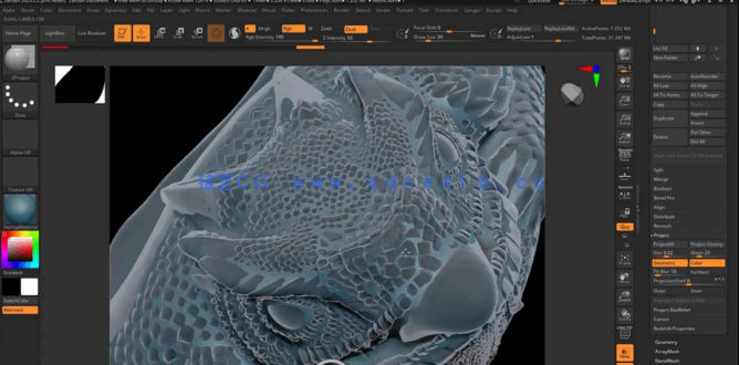 ZBrush珠宝几何图形雕刻设计视频教程 (图4) ZBrush珠宝几何图形雕刻设计视频教程 (图4)