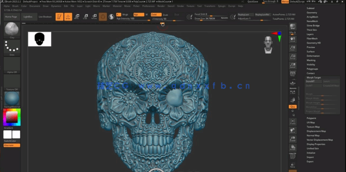 ZBrush珠宝几何图形雕刻设计视频教程 (图6) ZBrush珠宝几何图形雕刻设计视频教程 (图6)