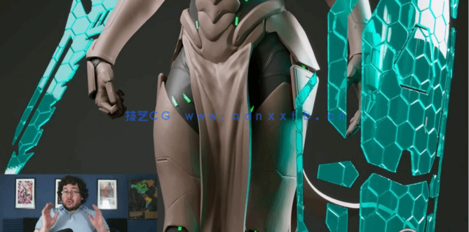 ZBrush与Maya科幻女士兵角色雕刻建模制作视频教程 (图2) ZBrush与Maya科幻女士兵角色雕刻建模制作视频教程 (图2)