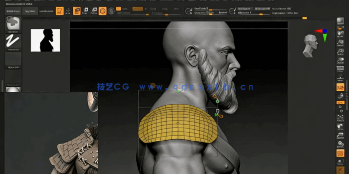 Zbrush角色解剖学雕刻建模核心技术训练视频教程(图6) Zbrush角色解剖学雕刻建模核心技术训练视频教程(图6)