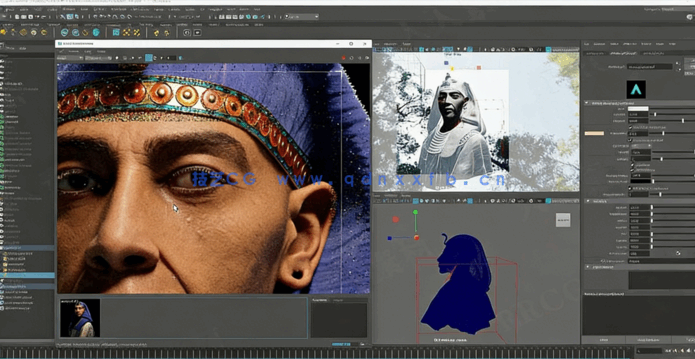 Zbrush埃及法老角色数字雕刻工作流视频教程(图5) Zbrush埃及法老角色数字雕刻工作流视频教程(图5)