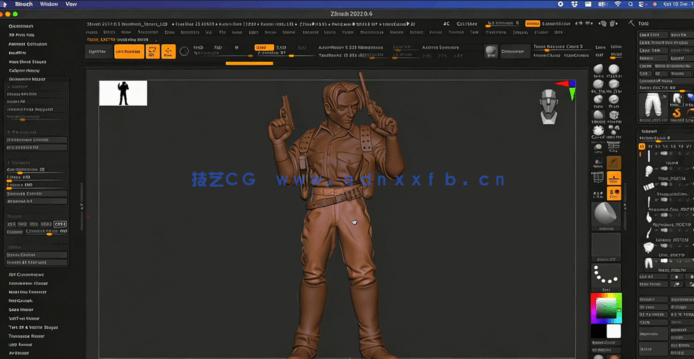 ZBrush人物角色数字雕刻3D打印模型视频教程(图4) ZBrush人物角色数字雕刻3D打印模型视频教程(图4)