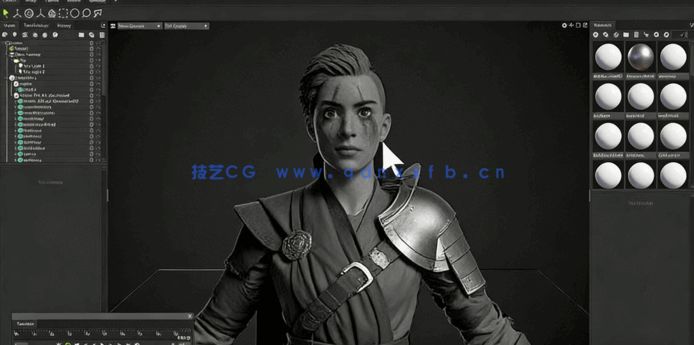 Zbrush影视级人物角色雕刻建模视频教程第一季(图2) Zbrush影视级人物角色雕刻建模视频教程第一季(图2)