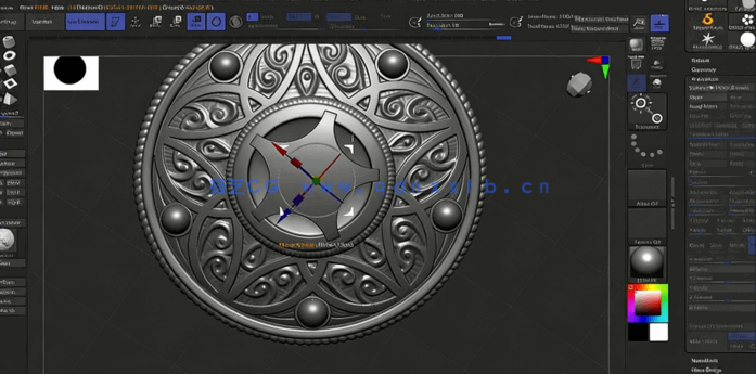 Zbrush影视级人物角色雕刻建模视频教程第一季(图4) Zbrush影视级人物角色雕刻建模视频教程第一季(图4)