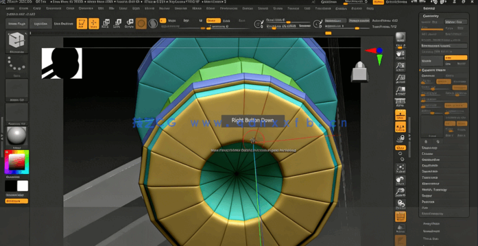 ZBrush大疆无人机DJI Inspire硬表面雕刻建模视频教程(图6) ZBrush大疆无人机DJI Inspire硬表面雕刻建模视频教程(图6)