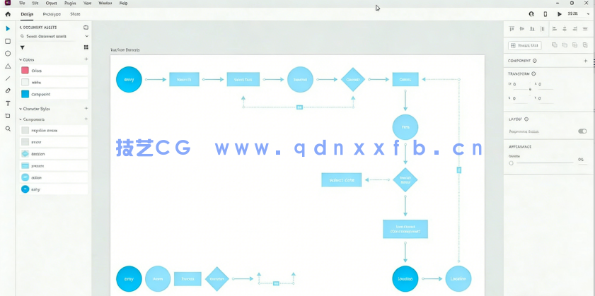 Adobe XD中UI/UX设计用户流程完整路径图表视频教程(图5) Adobe XD中UI/UX设计用户流程完整路径图表视频教程(图5)