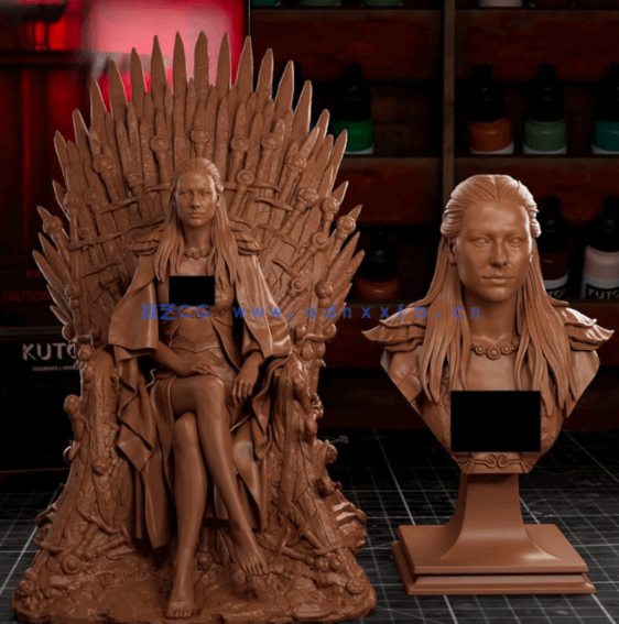 [3D打印人物] 雷妮拉·坦格利安Rhaenyra《龙之家族》影视角色雕刻手办3D打(图4)