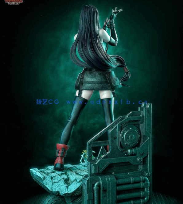 [3D打印人物] 蒂法·洛克哈特Tifa站姿《最终幻想VII》游戏角色雕刻手办3D打印(图5)