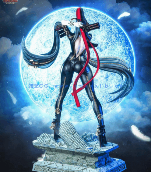 [3D打印人物] 贝优妮塔Bayonetta站姿《猎天使魔女》游戏角色雕刻手办3D打(图3)