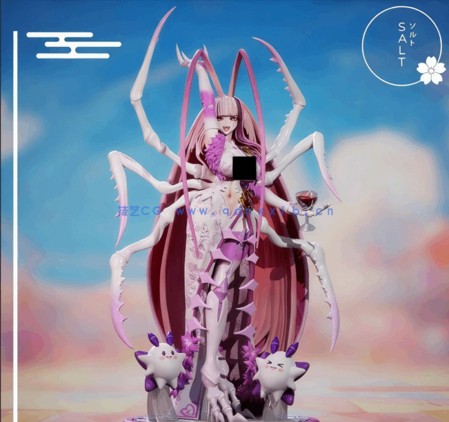 [3D打印人物] Matara Kan虚拟主播角色雕刻手办3D打印模型(图3)