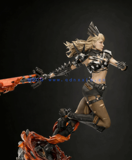 [3D打印人物] 秘客Magik飞奔《X战警》动漫角色雕刻手办3D打印模型(图4)