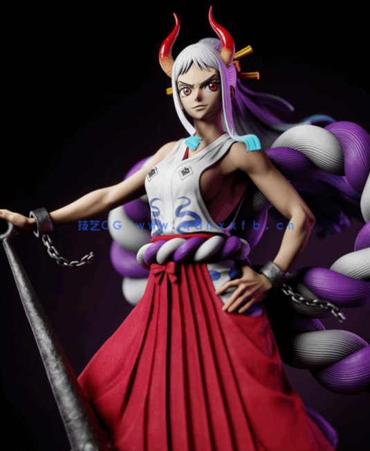 [3D打印人物] 舰娘大和Yamato《战舰少女》游戏角色雕刻手办3D打印模型(图1)