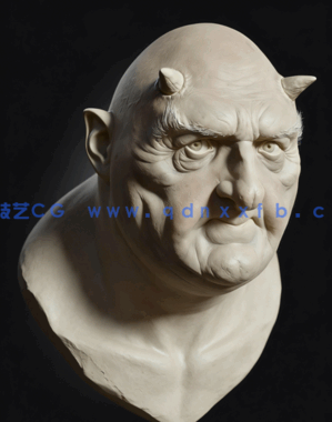 Zbrush逼真写实人物肖像雕刻制作完整流程大师班视频教程 (图2) Zbrush逼真写实人物肖像雕刻制作完整流程大师班视频教程 (图2)