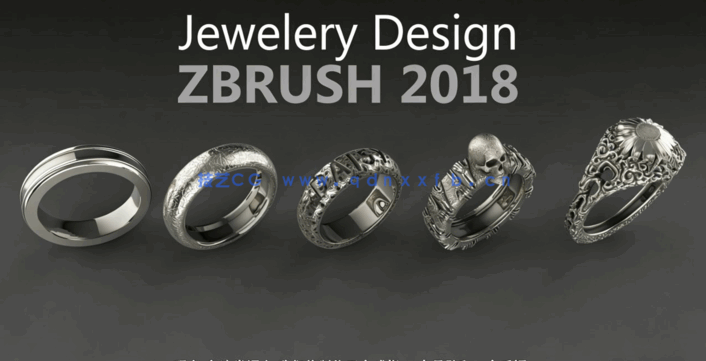 Zbrush戒指吊坠手镯珠宝设计视频教程(图2) Zbrush戒指吊坠手镯珠宝设计视频教程(图2)