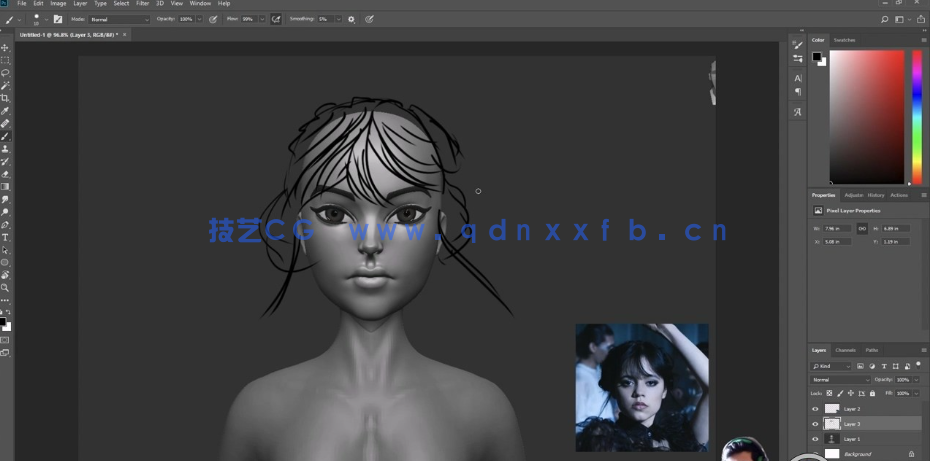 ZBrush与Marvelous Desinger舞蹈女孩完整制作流程视频教程(图2) ZBrush与Marvelous Desinger舞蹈女孩完整制作流程视频教程(图2)