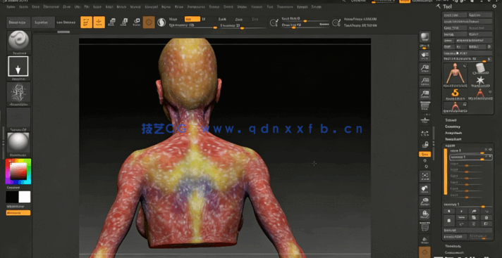 ZBrush角色皮肤与服饰纹理细节制作视频教程(图4) ZBrush角色皮肤与服饰纹理细节制作视频教程(图4)