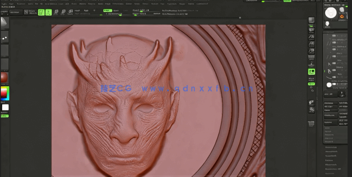 Zbrush权力的游戏影视木门道具制作流程视频教程 (图3) Zbrush权力的游戏影视木门道具制作流程视频教程 (图3)