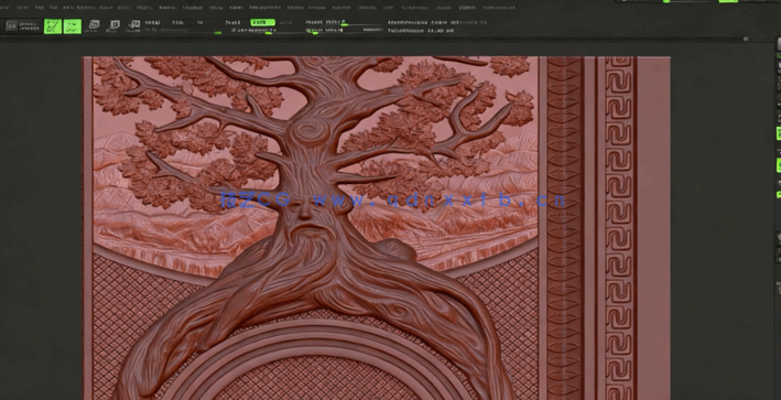 Zbrush权力的游戏影视木门道具制作流程视频教程 (图4) Zbrush权力的游戏影视木门道具制作流程视频教程 (图4)