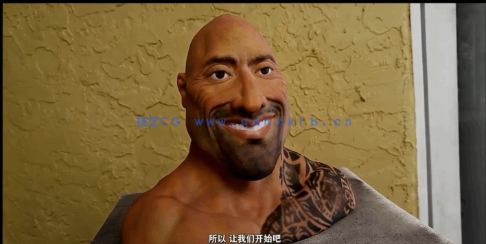 Zbrush巨石强森人物头部3D打印雕塑制作视频教程(图2) Zbrush巨石强森人物头部3D打印雕塑制作视频教程(图2)