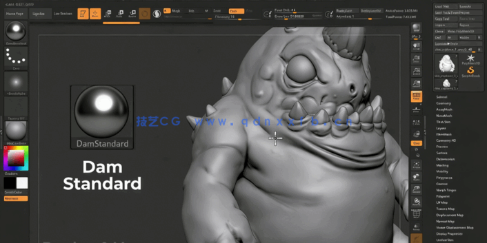 Zbrush快速入门技术训练视频课程 (图3) Zbrush快速入门技术训练视频课程 (图3)