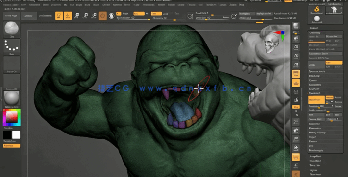 Zbrush快速入门技术训练视频课程 (图5) Zbrush快速入门技术训练视频课程 (图5)
