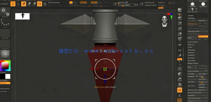 ZBrush游戏武器硬表面实例制作视频教程(图3) ZBrush游戏武器硬表面实例制作视频教程(图3)
