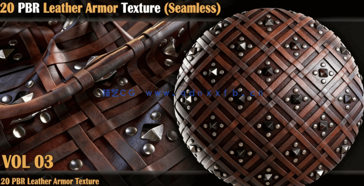 20组Substance皮革盔甲4K PBR无缝贴图材质预设(图2) 20组Substance皮革盔甲4K PBR无缝贴图材质预设(图2)