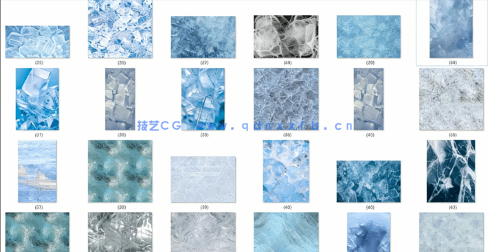 高清纹理肌理贴图（墙面、木板板材、金属、玻璃、水纹、晶体、冰块）200张(图5)
