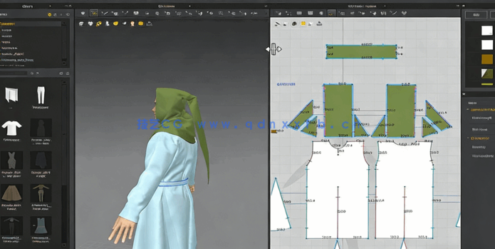 Marvelous Designer与ZBrush逼真游戏服装布料织物制作视频教程(图3) Marvelous Designer与ZBrush逼真游戏服装布料织物制作视频教程(图3)