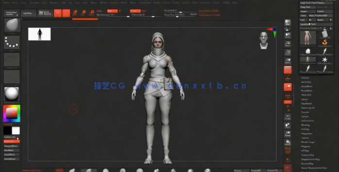 ZBrush 3A级游戏角色高精度建模制作视频教程(图4) ZBrush 3A级游戏角色高精度建模制作视频教程(图4)