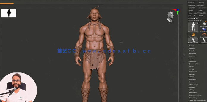 ZBrush游戏角色高精度数字雕刻核心技术视频教程(图2) ZBrush游戏角色高精度数字雕刻核心技术视频教程(图2)