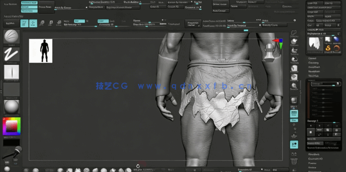 ZBrush游戏角色高精度数字雕刻核心技术视频教程(图4) ZBrush游戏角色高精度数字雕刻核心技术视频教程(图4)