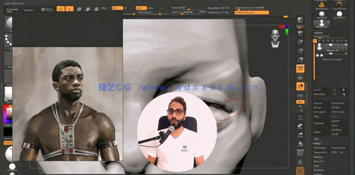 ZBrush游戏角色高精度数字雕刻核心技术视频教程(图5) ZBrush游戏角色高精度数字雕刻核心技术视频教程(图5)