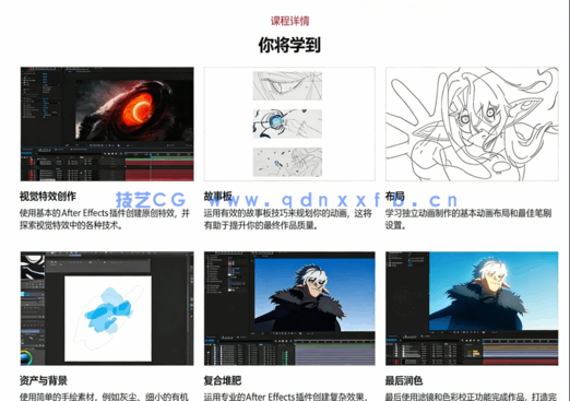 AE专业二维卡通动画特效与合成职业技能训练视(图4) 【中文字幕】AE专业二维卡通动画特效与合成职业技能训练视频教程(图4)